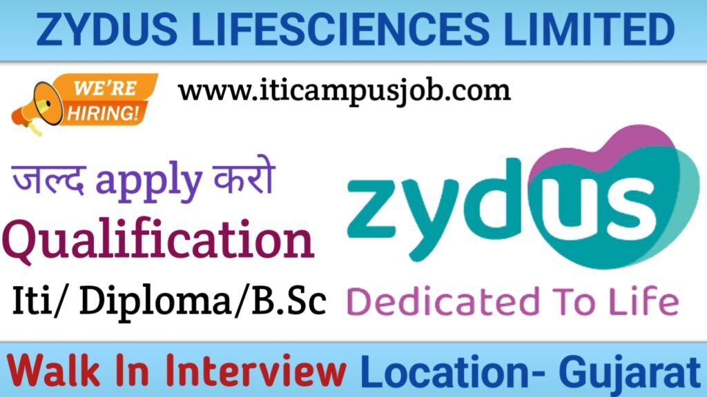 ZYDUS LIFESCIENCE LIMITED, We are hiring For Production & Packing, Location- Gujarat, Walk in Interview (good opportunity) 2 ZYDUS LIFESCIENCE LIMITED